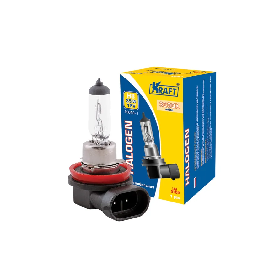 Лампа 12V H8 35W PGJ19-1 KRAFT 1 шт. картон KT700018