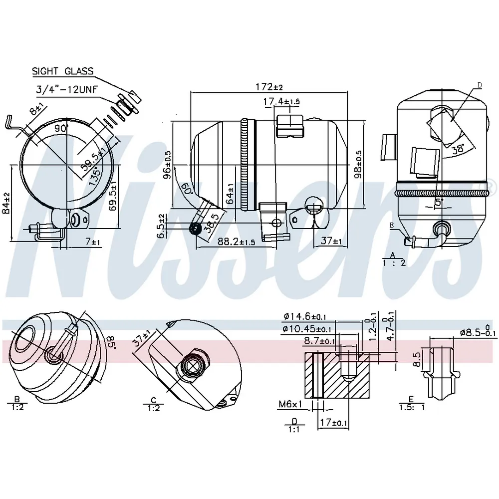 Осушитель системы кондиционирования NISSENS 95520