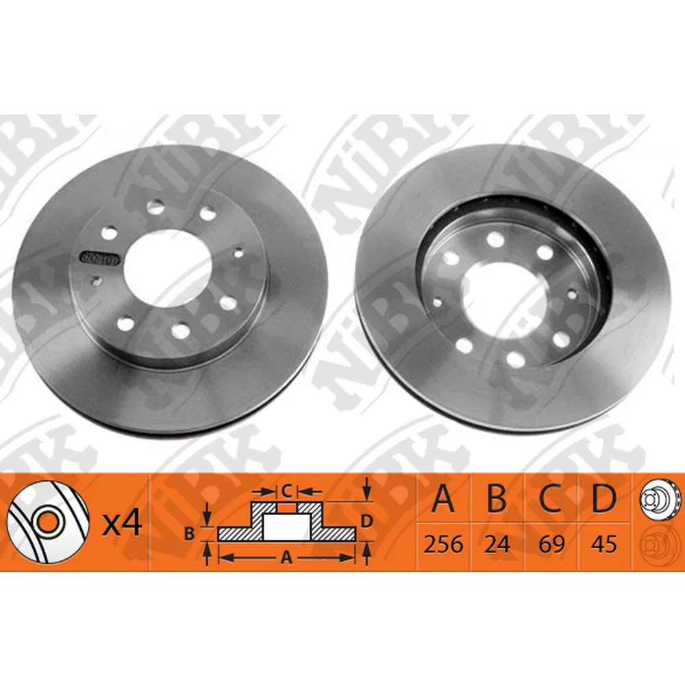 Диск тормозной передний MITSUBISHI LANCER 9/GALANT 96-03/SPACE STAR NIBK RN1011
