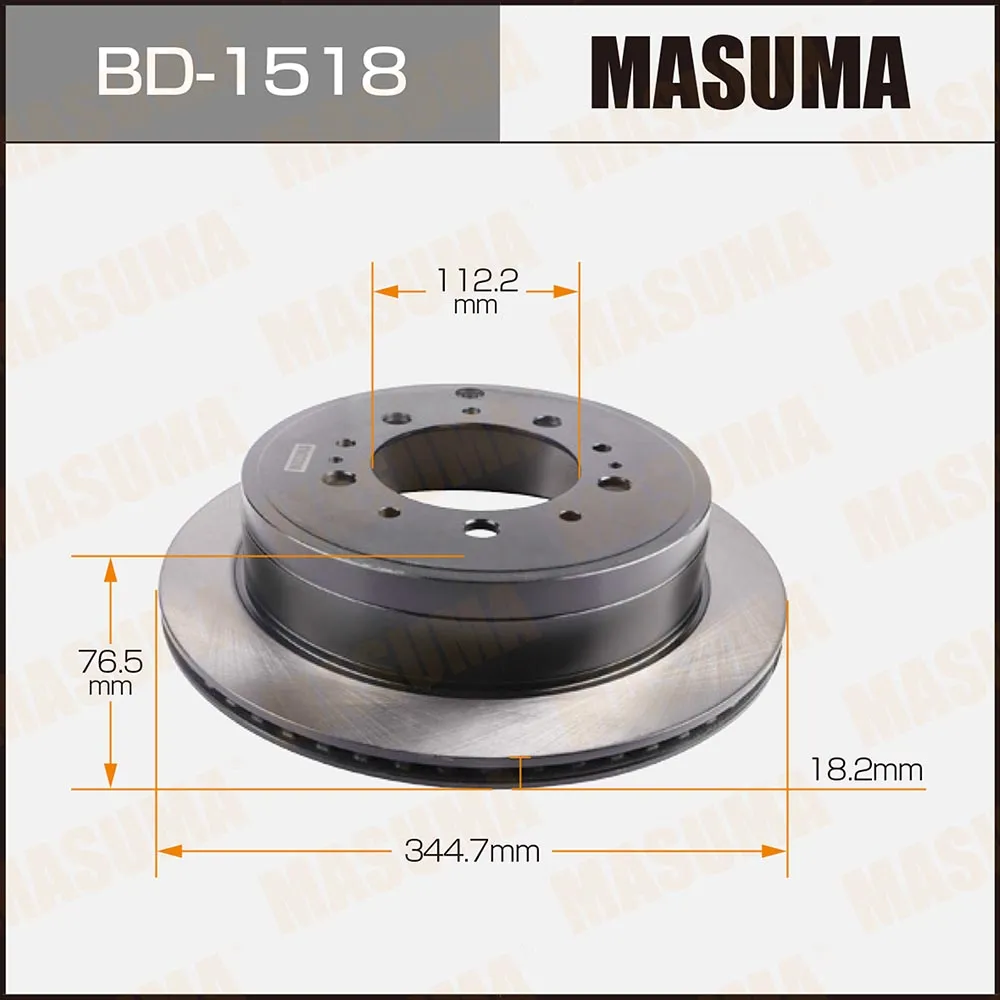 Диск тормозной задний для TOYOTA LAND CRUISER MASUMA BD-1518