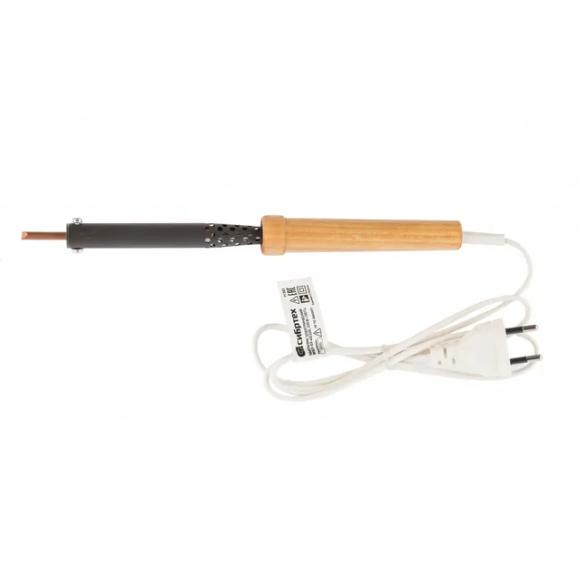 Паяльник электрический ЭПСН-03-40/220, деревянная ручка, СИБРТЕХ 91302