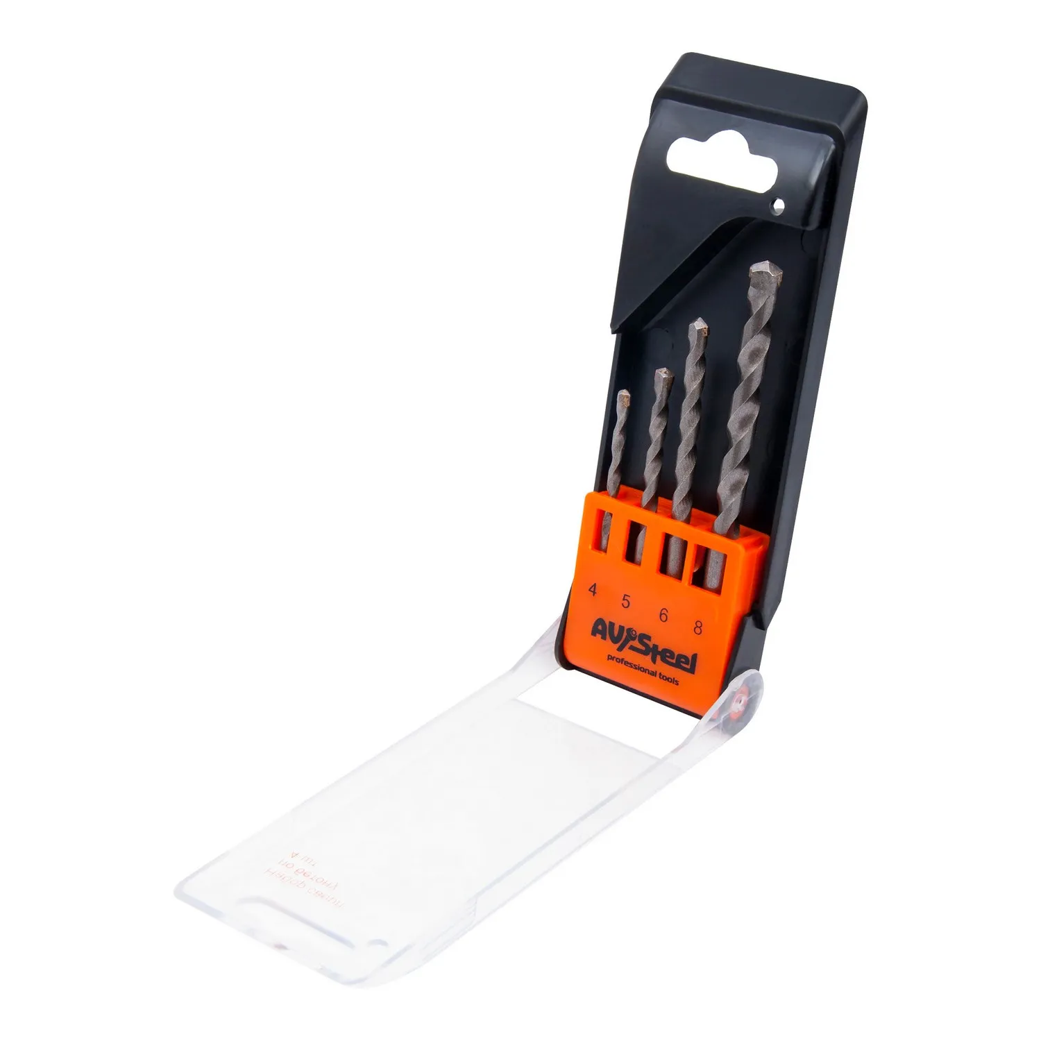 Набор сверл по бетону 4шт AVSTEEL AV-803504