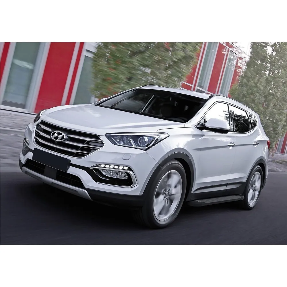 Порог-площадка Black F180ALB + комплект крепежа, RIVAL, Hyundai Santa Fe 2012-2018/Hyundai Santa Hyundai Santa Fe, Santa Fe Premium Santa Fe III 20 F180ALB.2305.2