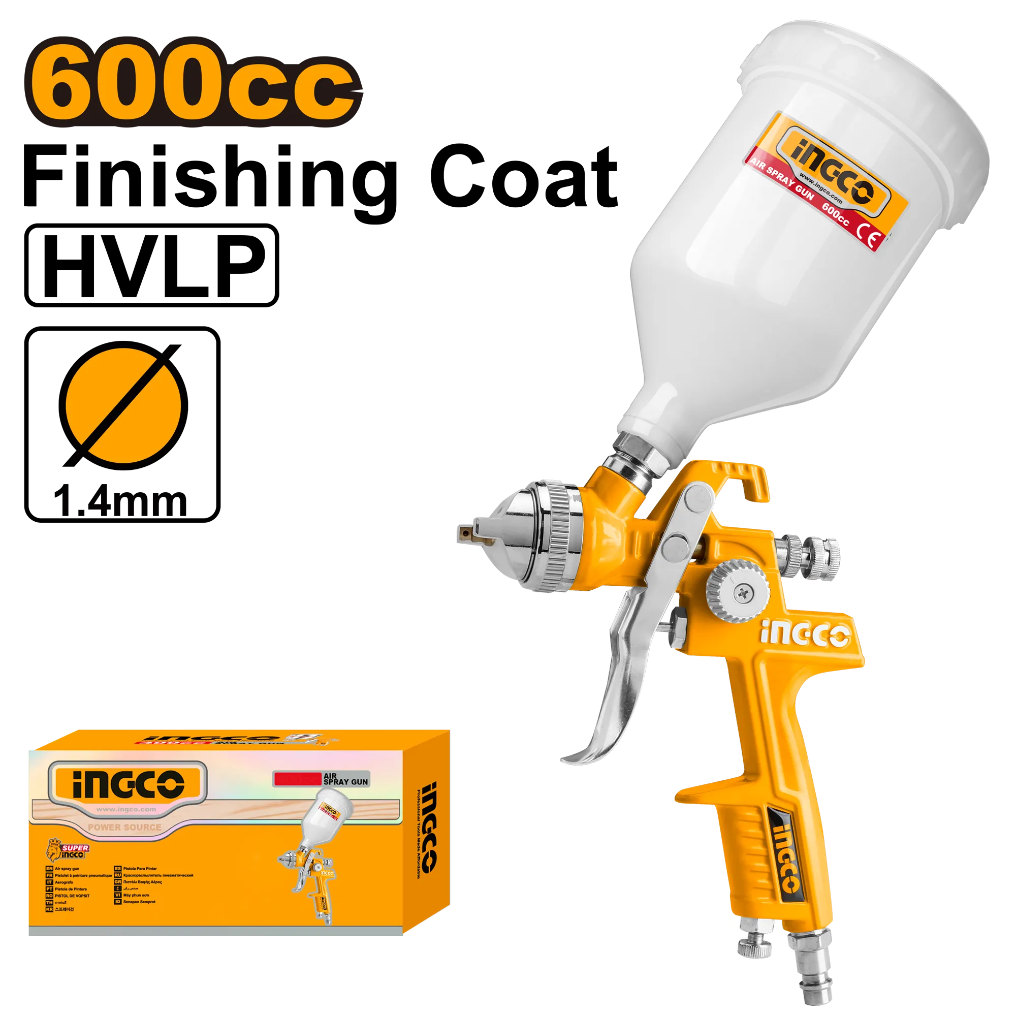 Краскопульт пневматический INDUSTRIAL INGCO ASG1061