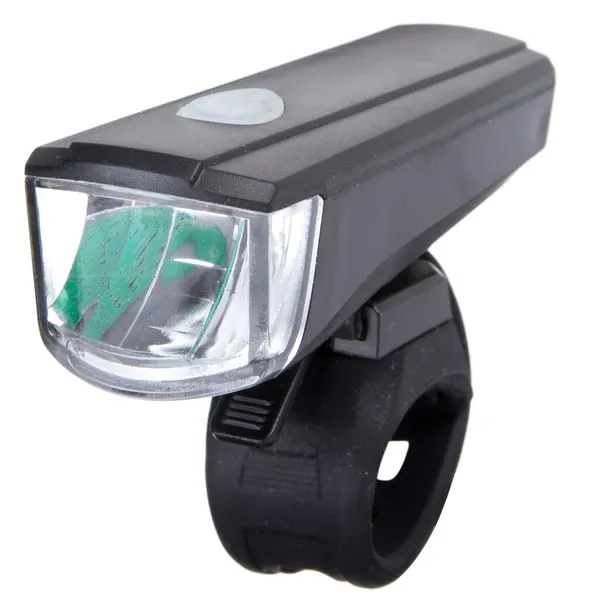 Фонарь велосипедный STG,JY7036, передний, резин. Хомут. STG Х81480