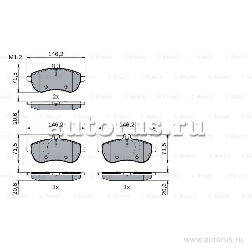 Колодки тормозные MERCEDES W204W212 передние