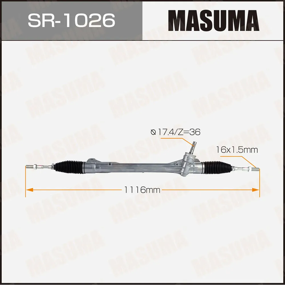 Рейка рулевая TOYOTA RAV4 (левый руль) MASUMA SR1026