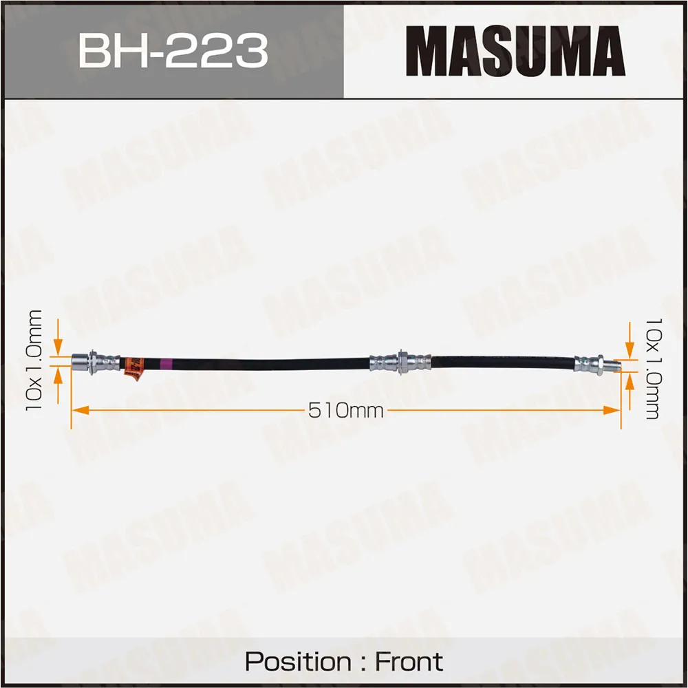 Шланг тормозной передний TOYOTA CHASER MASUMA BH-223