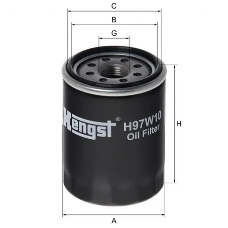 фильтр масляный HENGST H97W10