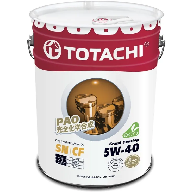 Масло моторное TOTACHI Grand Touring 5W-40 синтетическое 20 л 4562374690851