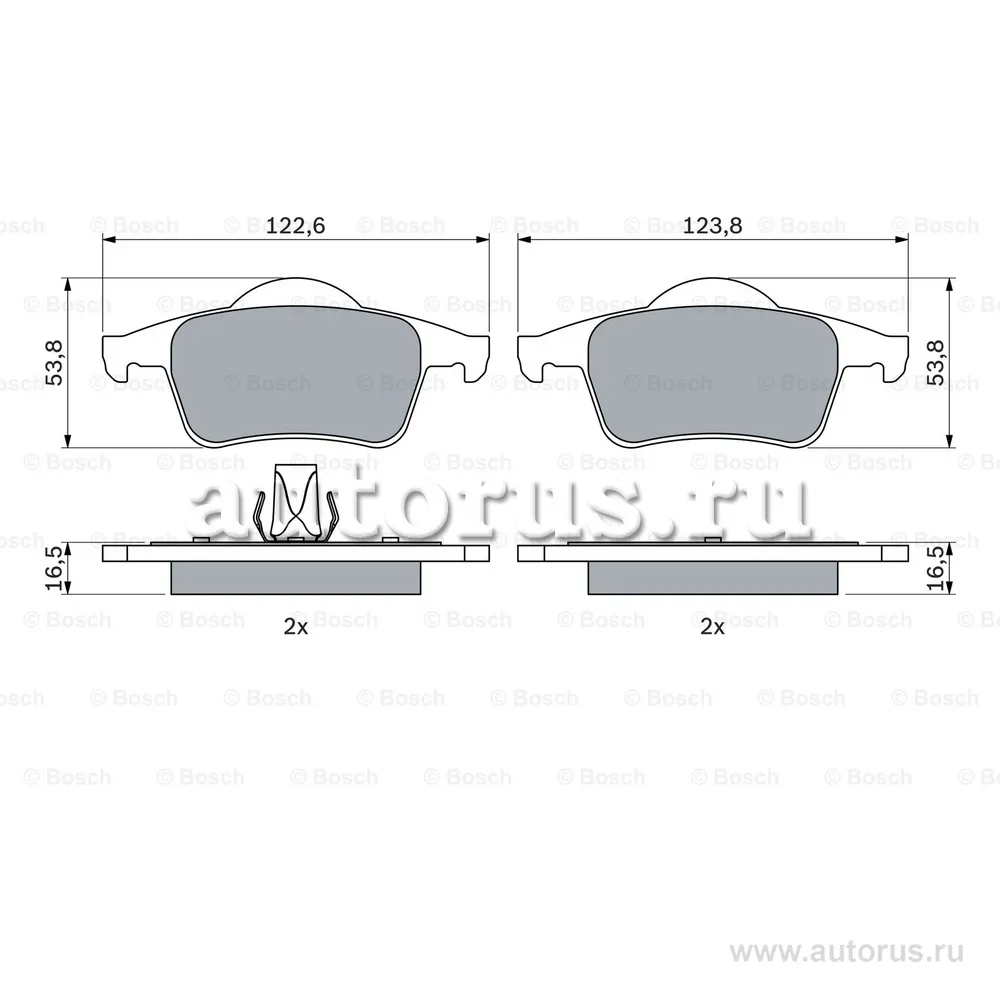 Колодки тормозные volvo s60 00-s80 98-06v70 97-xc70 97- задние BOSCH 0986424539