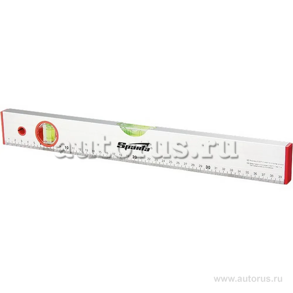 Уровень алюминиевый, 2000 мм, 2 глазка, линейка SPARTA 35120