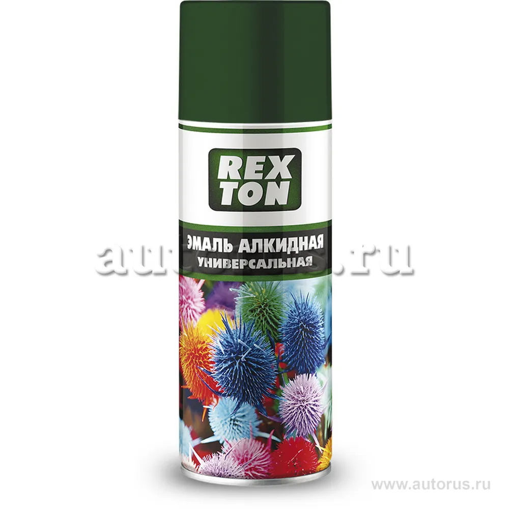 Эмаль алкидная универсальная, темно-зеленый, аэрозоль 520 мл REXTON RT101.00