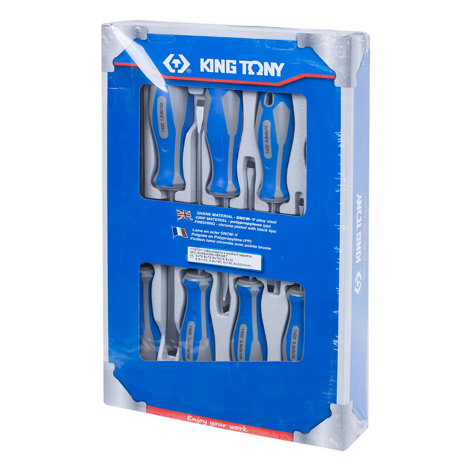 Набор отверток в коробке, 8 предметов KING TONY 30118MR