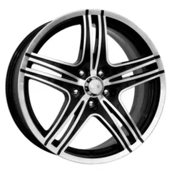 Диск литой R15 6.5J 5x105/56.6 ET35 КИК Омаха алмаз черный 25998