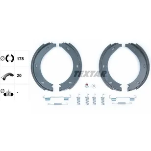 Колодки тормозные барабанные MERCEDES-BENZ TEXTAR 91054600
