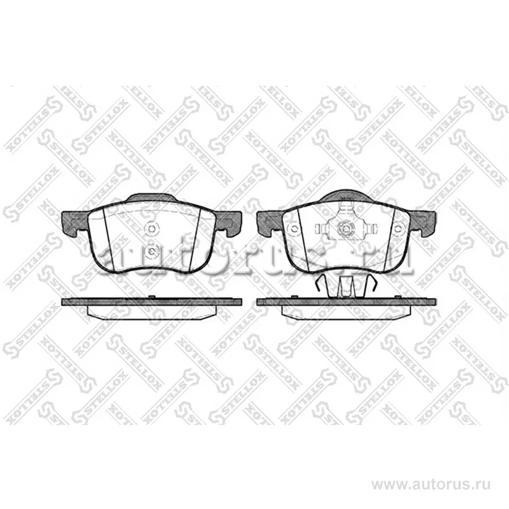 Колодки дисковые п. с антискр. пл. Volvo S80 98>/V70/S60 00>/C70 0 STELLOX 724 000B-SX