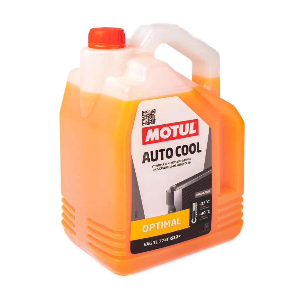 Антифриз Motul AUTO COOL OPTIMAL G12+ готовый -37C оранжевый 5 л 111200
