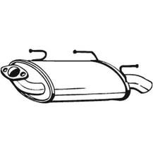 Глушитель задний NISS ALMERA 00-02 BOSAL 145-503