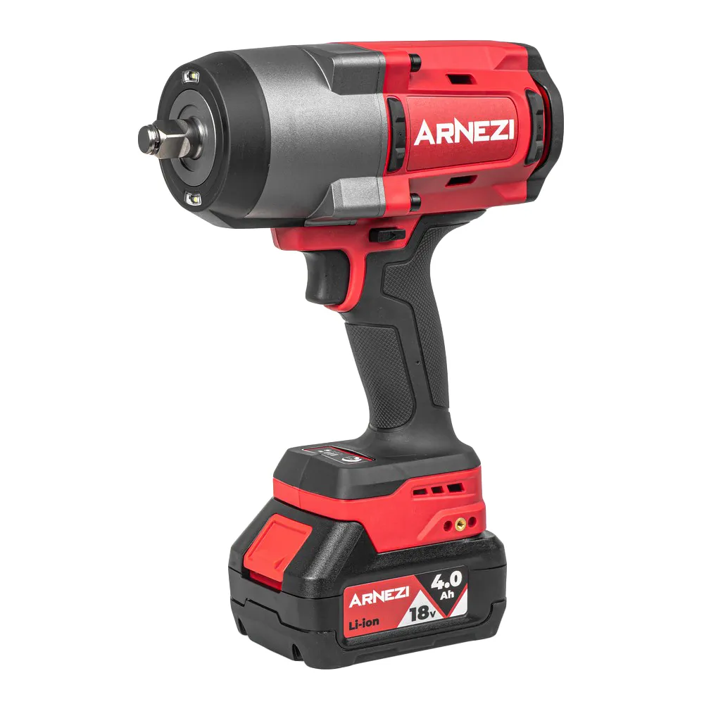 Гайковерт ударный аккумуляторный бесщеточный 1/2 1880Nm 18V 4.0Ah ARNEZI R9000006