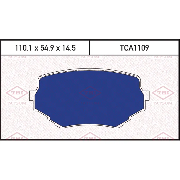 Колодки тормозные дисковые передние SUZUKI Grand Vitara/Vitara 95-> TATSUMI TCA1109