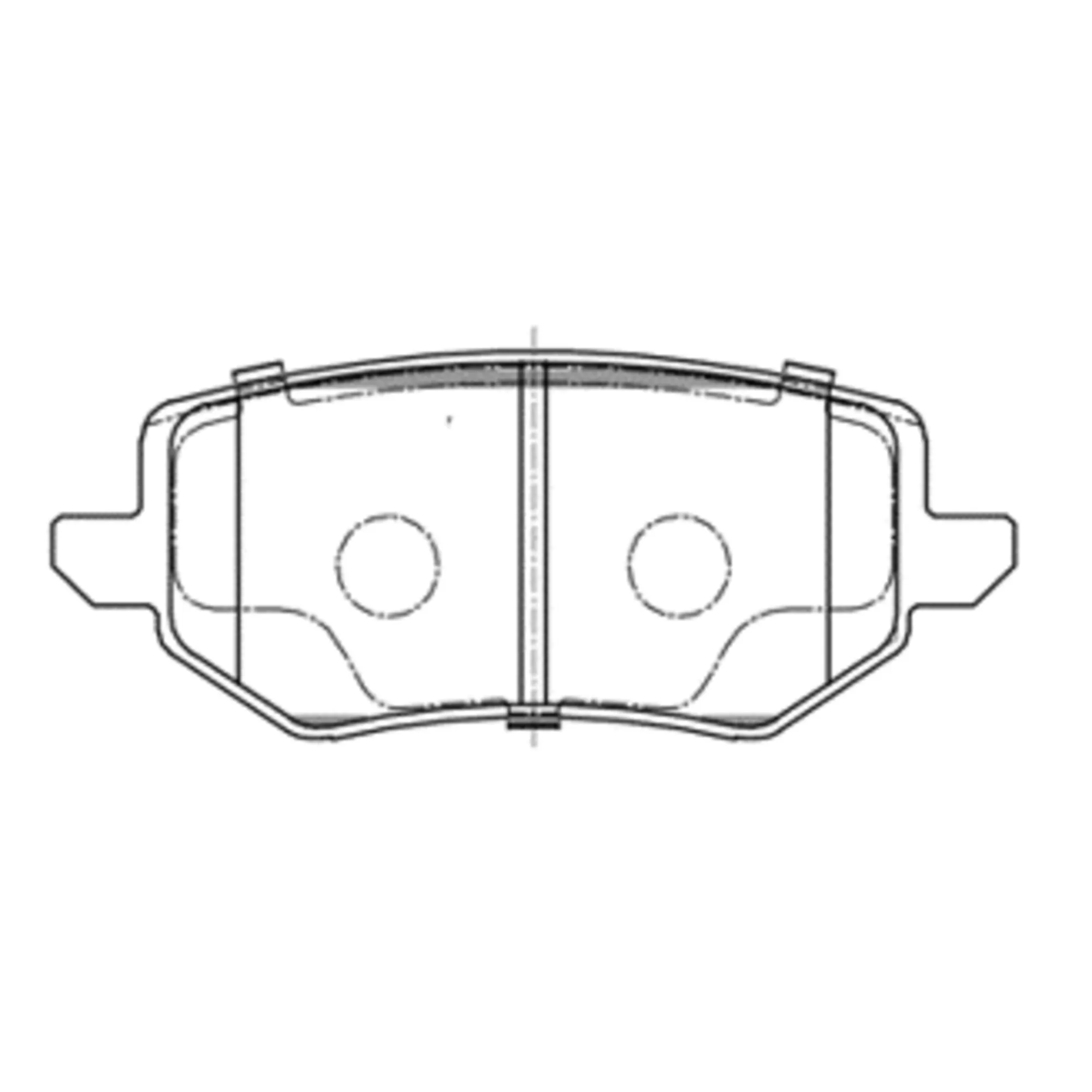 Колодки задние TANK 300 2021 -> ; GREAT WALL Motors Poer 2021 -> CTR GK1547