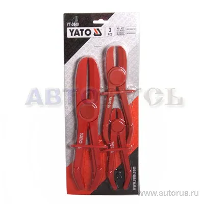 Набор зажимов для шлангов 3пр. YATO YT-0840