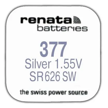 Батарейка серебряно-цинковая Renata SR626SW 1,5V (10 шт) 377
