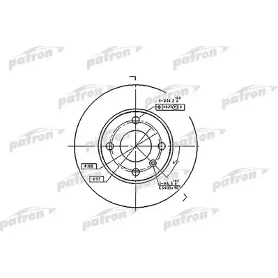 Диск тормозной задний OPEL: ASTRA F CLASSIC универсал 03-05, ASTRA PATRON PBD4050