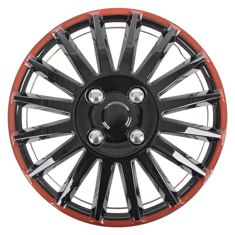 Колпаки R15 Orion 4шт (черно-красные) ABS-пластик ARNEZI A0702076
