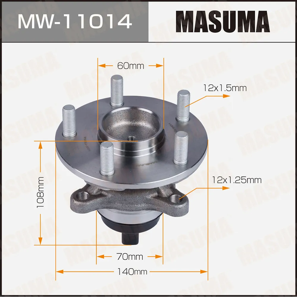 Ступичный узел передний MASUMA MW11014