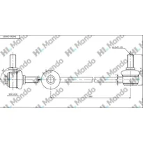 Стойка стабилизатора переднего L=R HYUNDAI Genesis (08-) MANDO SLH0019