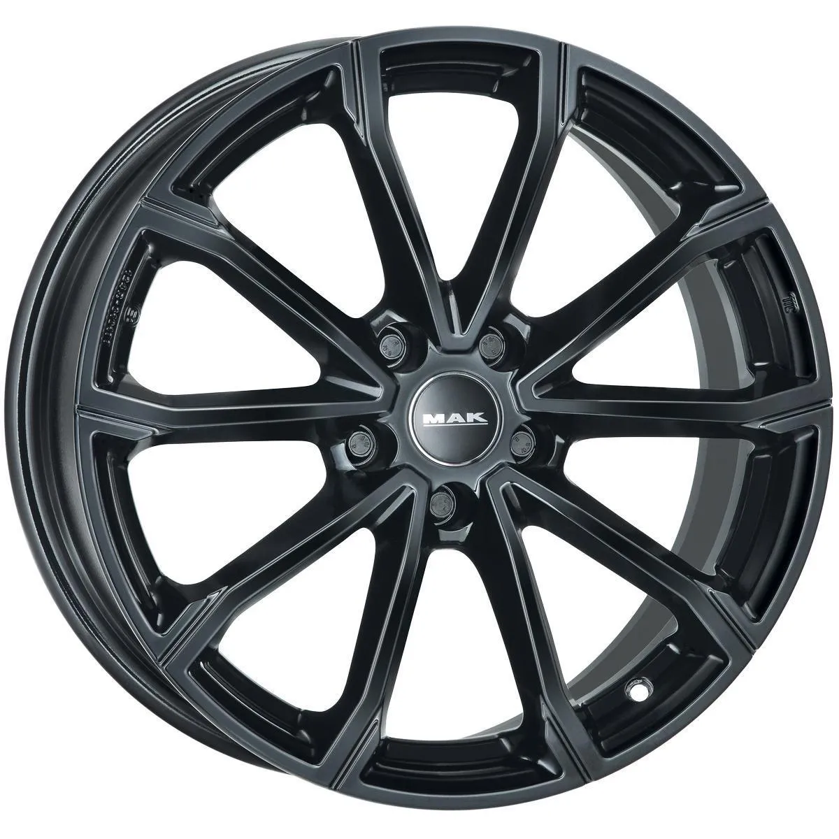Диск литой R16 6.5J 5x110/65.1 ET40 MAK DaVinci Gloss Black F6560BRGB40LG2X
