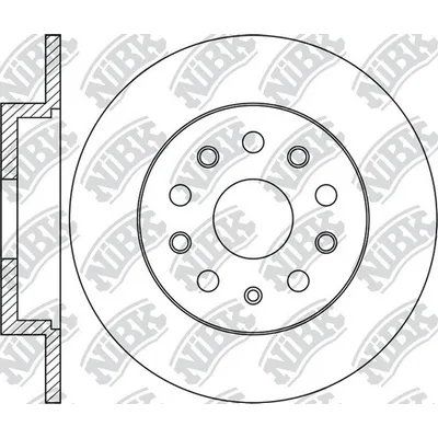 Диск тормозной задний VAG A3/Q3/TT/ARTEON/GOLF7/PASSAT8/TIGUAN/KODIAQ NIBK RN1735