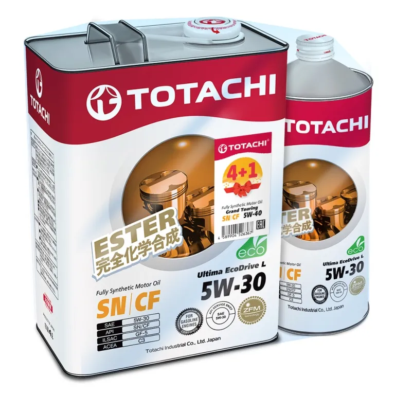 Масло моторное TOTACHI Ultima Eco Drive L 5W-30 синтетическое 4 л + 1 л A4562374690929