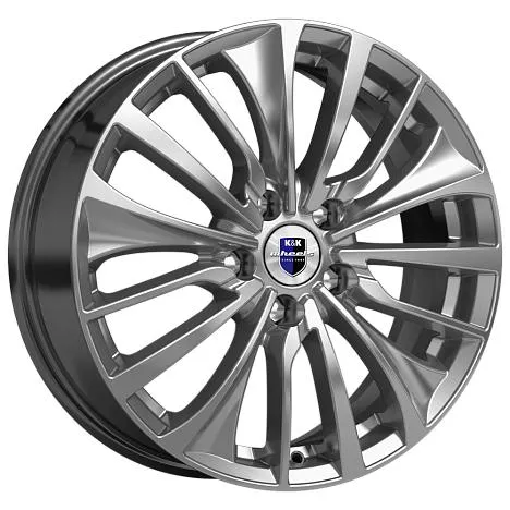 Диск литой R17 6.5J 5x114.3/67.1 ET35 КИК Flanker Дарк платинум 82260