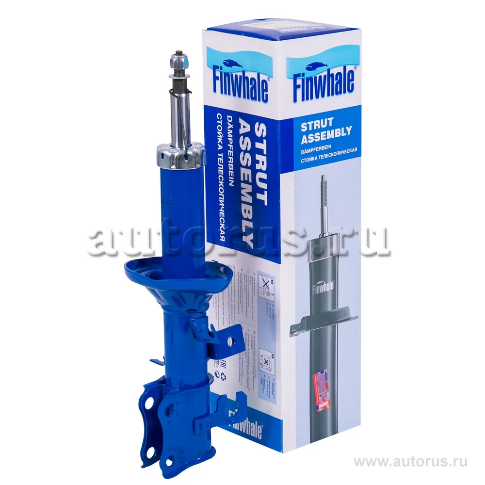 Амортизатор пер. прав. газовый c ABS Rio(02-05) FINWHALE 13020GR