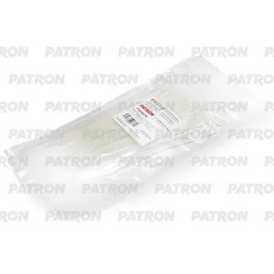 Комплект пластиковых хомутов для 2.5 х 160 мм, 100 шт, Nylon 6.6, белые PATRON P25160W