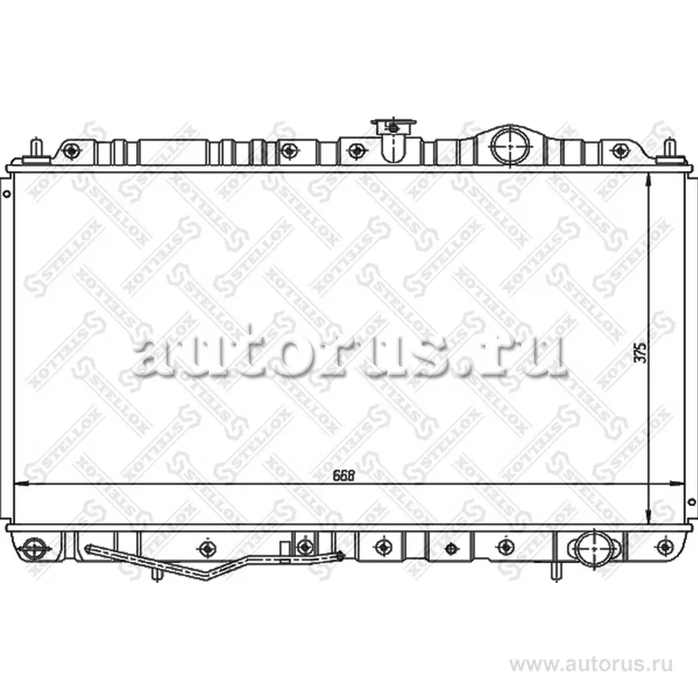 Радиатор системы охлаждения АКПП Mitsubishi Galant 2.0 92-93 STELLOX 10-25954-SX