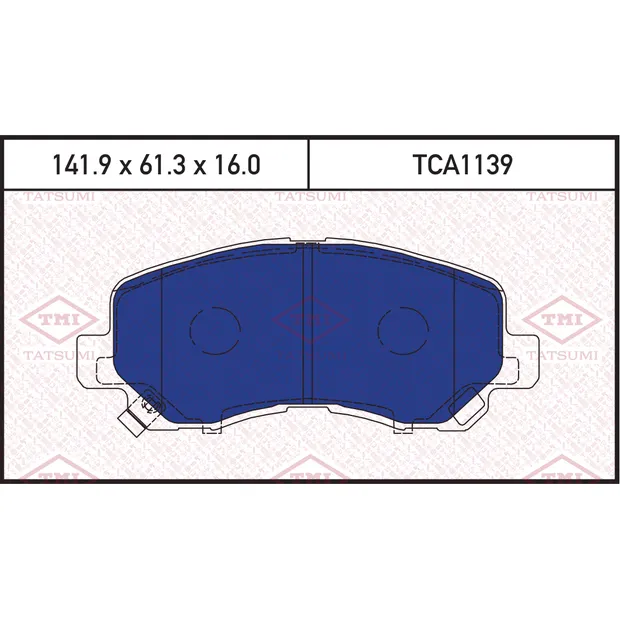 Колодки тормозные дисковые передние MAZDA CX-5 11-> TATSUMI TCA1139