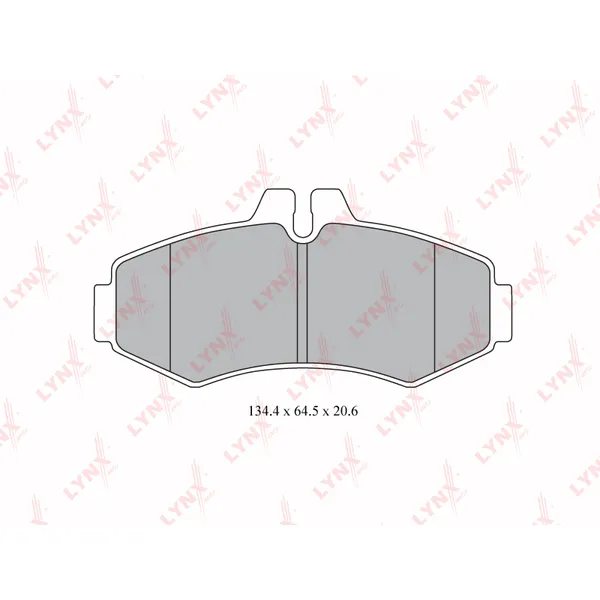Колодки тормозные передние MERCEDES-BENZ Vito(W638) 2.0-2.3 96-03 LYNXauto BD-5339