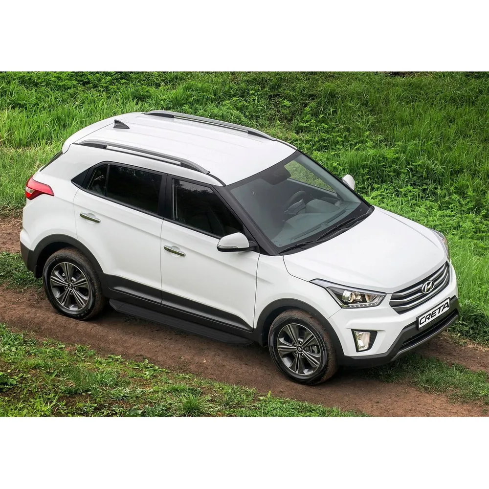 Порог-площадка Premium-Black A173ALB + комплект крепежа, RIVAL, Hyundai Creta 2016- Hyundai Creta 2016-2020 2020-н.в. A173ALB.2310.1