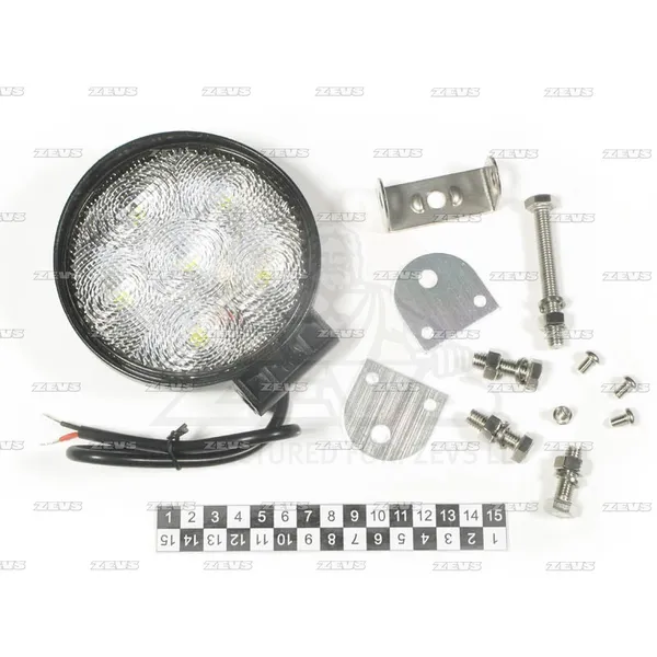 Фара доп света; ближний white 6 leds 12-24v ZEVS KW-111F