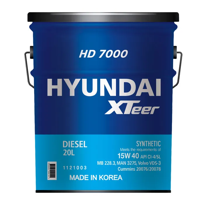 Масло моторное HYUNDAI  XTeer HD 7000 CI-4 15W40, 20 л 1121003