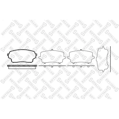 Колодки дисковые п. Suzuki Grand Vitara 1.6i/2.0i/1.9D 05> STELLOX 1177001_SX