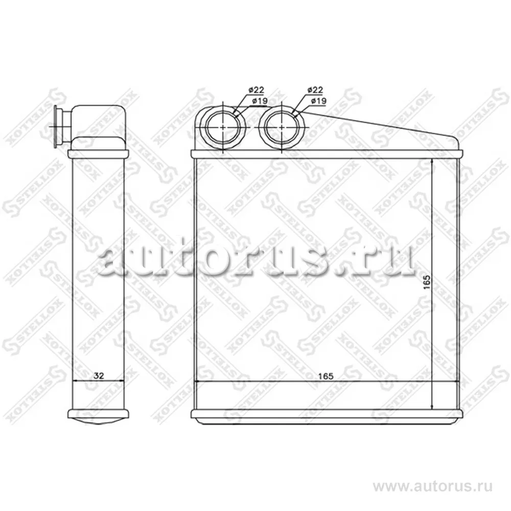 Радиатор печки Nissan Note/Micra III all 03> STELLOX 10-35173-SX