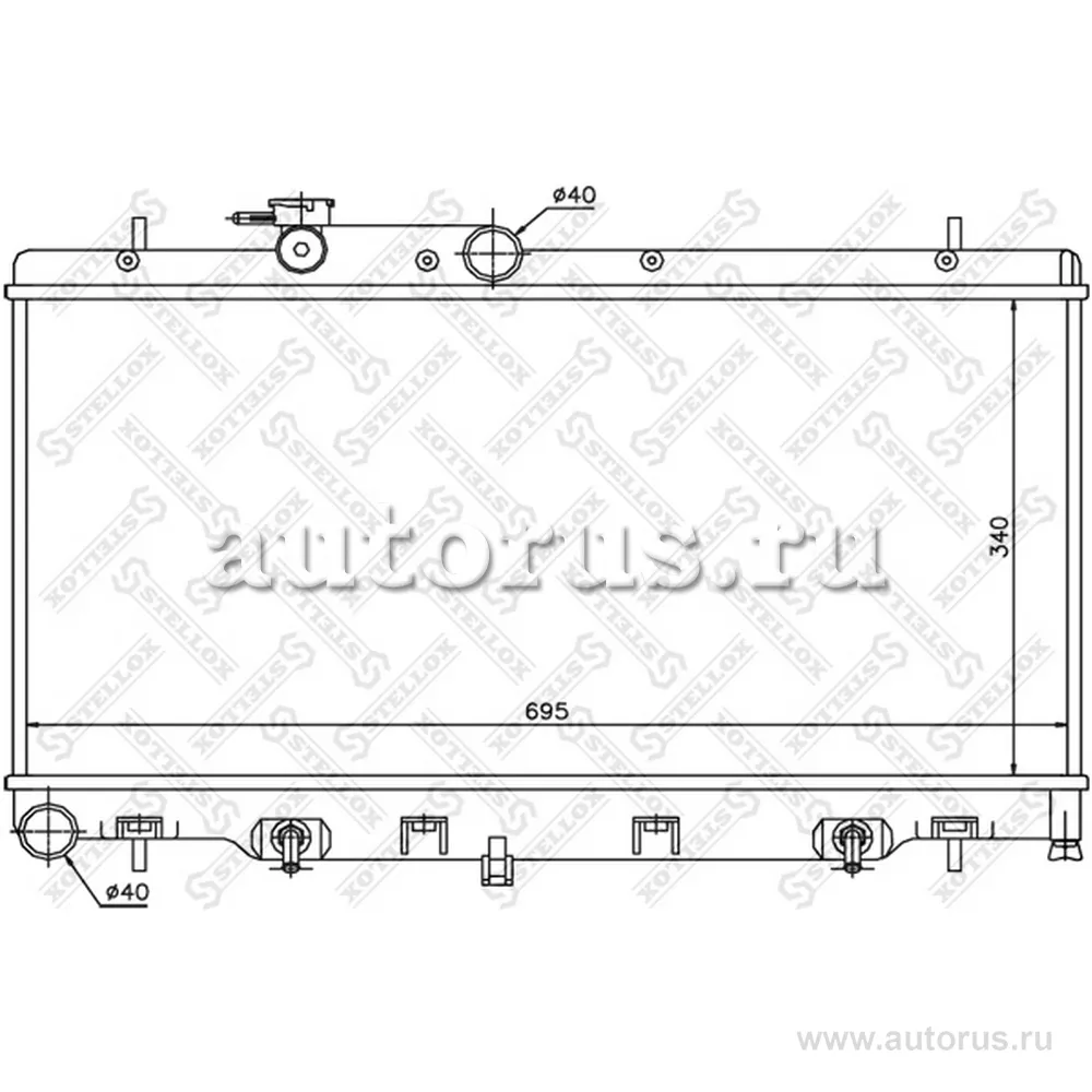 Радиатор системы охлаждения АКПП STELLOX 10-25429-SX