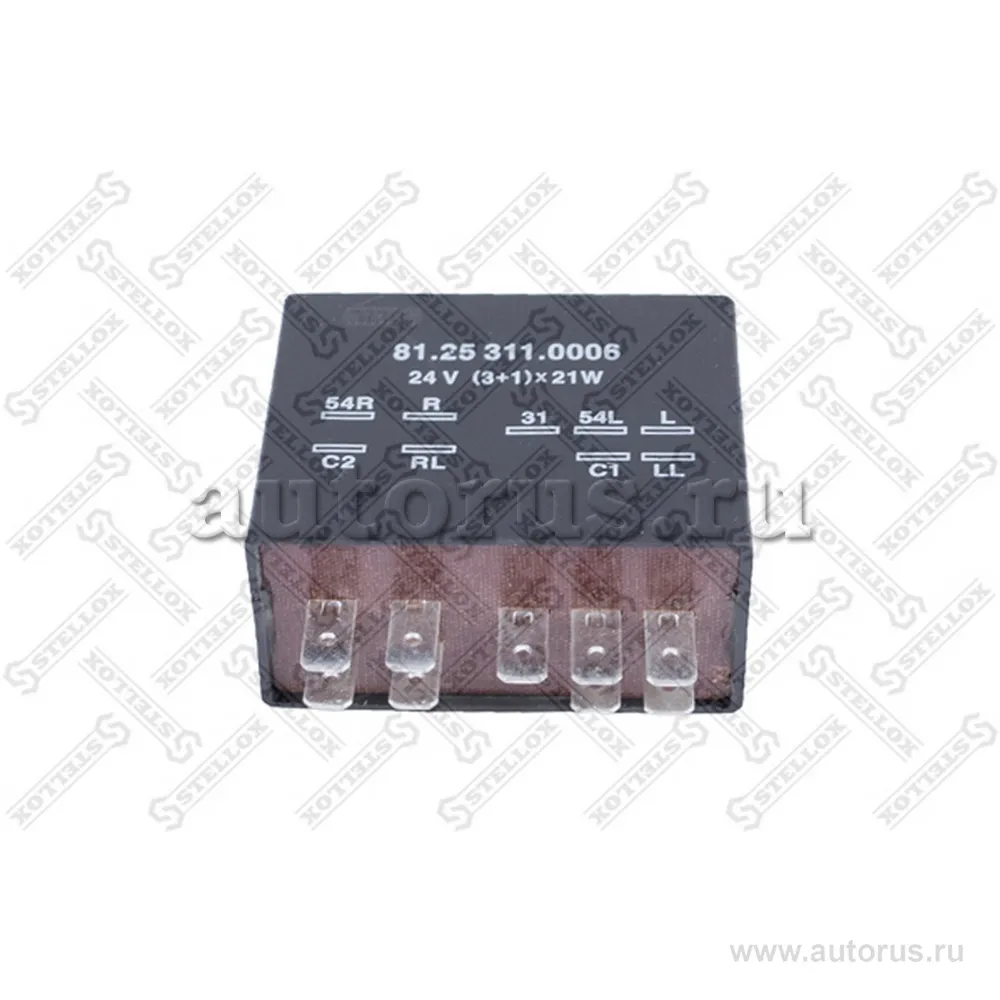 Реле поворотов 9 контактов, 24V (3+1)x21W MAN F2000 STELLOX 88-05810-SX