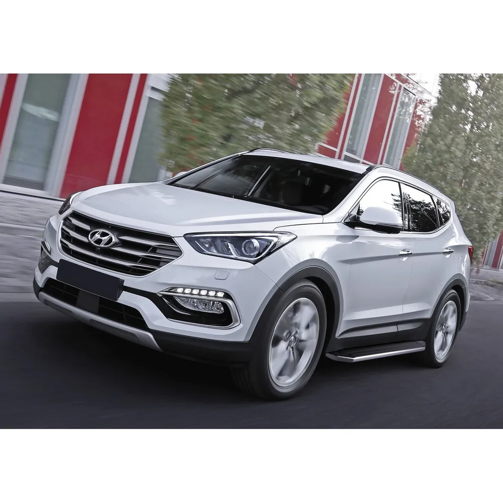 Порог-площадка Premium A180ALP + комплект крепежа, RIVAL, Hyundai Santa Fe 2012-2018/Hyundai Sant Hyundai Santa Fe, Santa Fe Premium Santa Fe III 20 A180ALP.2305.2