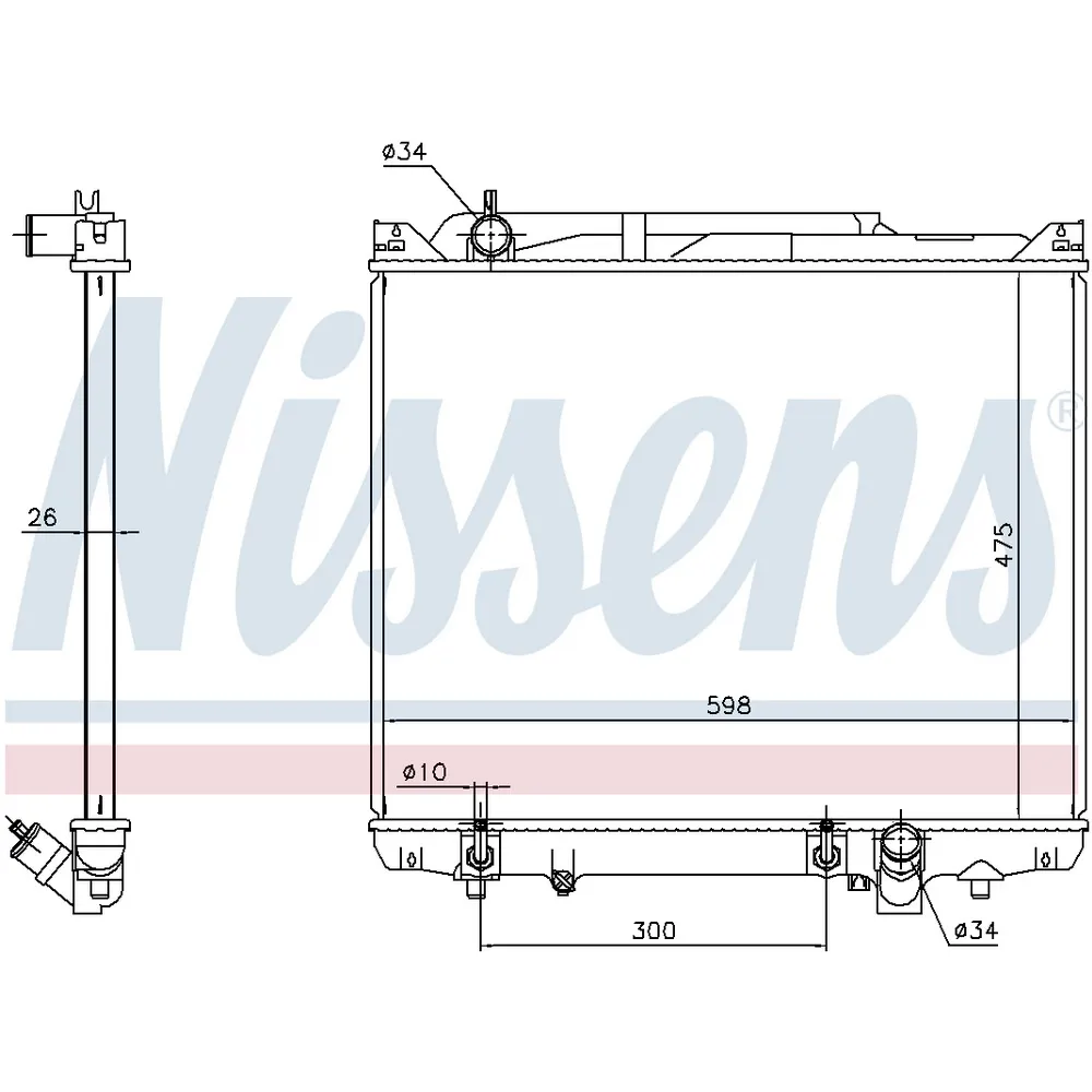 Радиатор NISSENS 641776